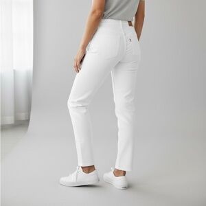 Levi's 721 High-Rise Skinny White Denim Jeans
